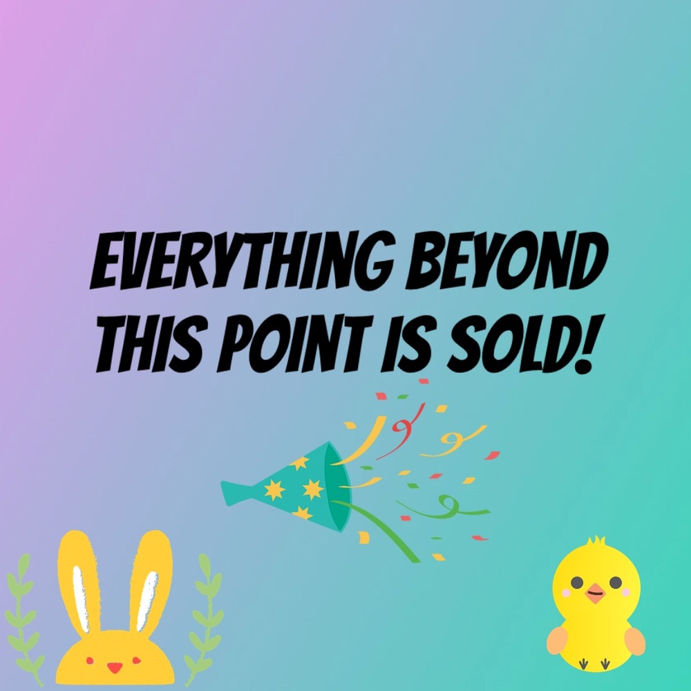 All Items beyond this point have been sold